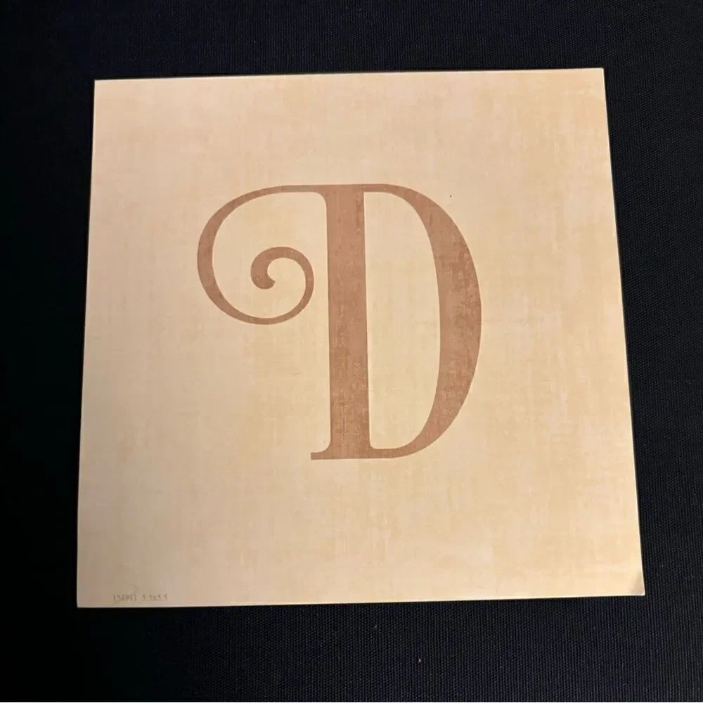 ⚡️💵🧨NEW! “D” Square Monogram Letter Print Ready to be Framed Print Only